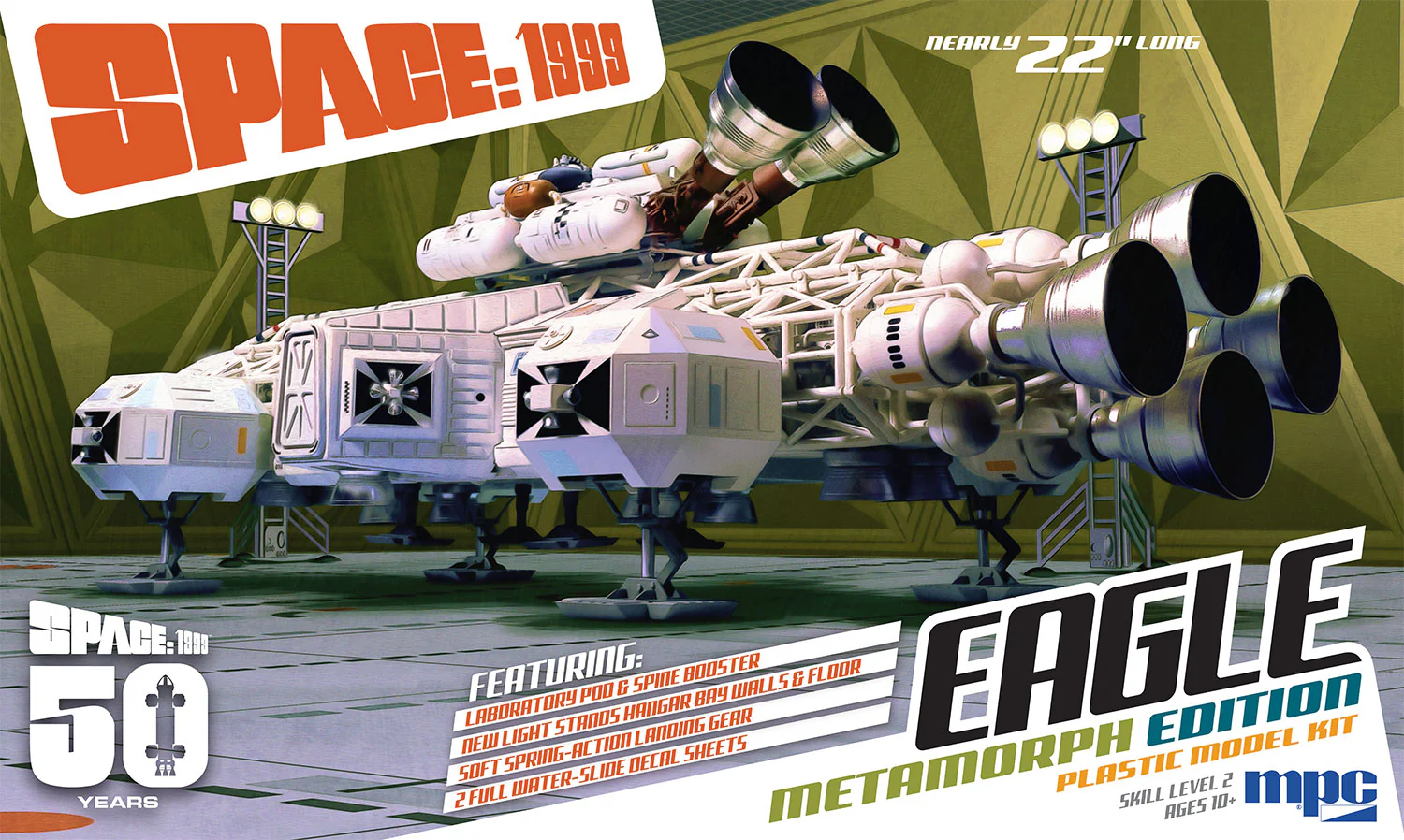 MPC Space 1999: Eagle Transporter Metamorph Edition 1:48 22” Model Kit MPC1030
